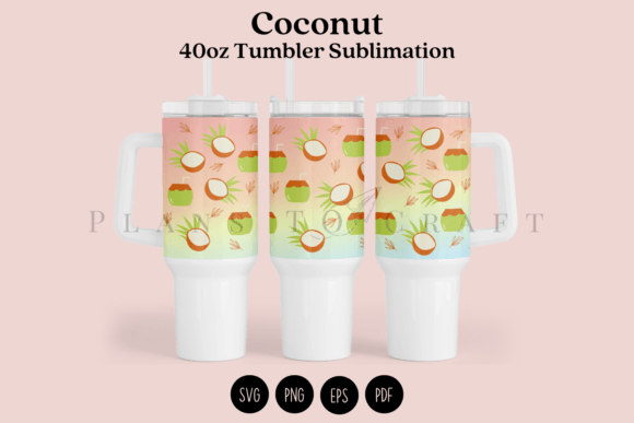 Download Coconut 40oz Tumbler Sublimation Wrap - 40oz Collection