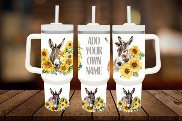 Download Donkey with Sunflowers 40oz Quencher - 40oz Collection