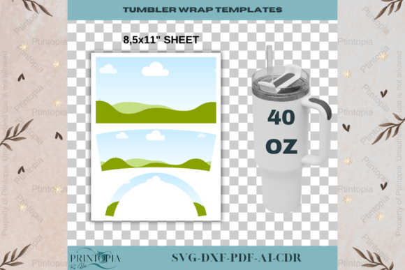 Download DIY Tumbler Wrap Template Set 078 - Diy tumbler wrap Collection