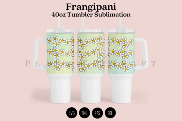 Download Frangipani 40oz Tumbler Sublimation Wrap - 40oz Collection