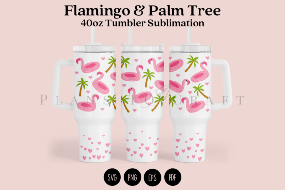 Download Flamingo 40oz Tumbler Sublimation Wrap - 40oz Collection