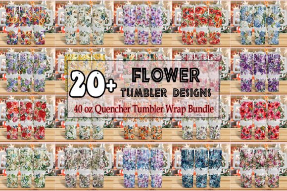 Download Flower 40oz Quencher Tumbler Wrap Bundle - 40oz Collection
